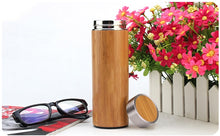 Load image into Gallery viewer, Stainless Steel Bamboo Bottle