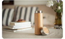 Load image into Gallery viewer, Stainless Steel Bamboo Bottle