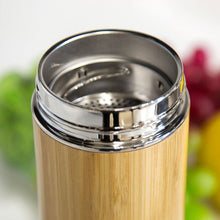 Load image into Gallery viewer, Stainless Steel Bamboo Bottle