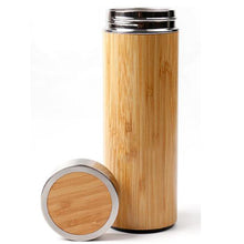 Load image into Gallery viewer, Stainless Steel Bamboo Bottle