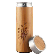 Load image into Gallery viewer, Stainless Steel Bamboo Bottle